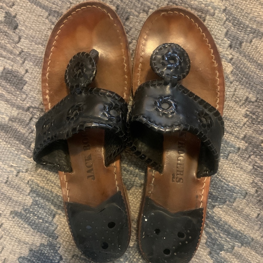 Black Jack Rogers Flat Sandals